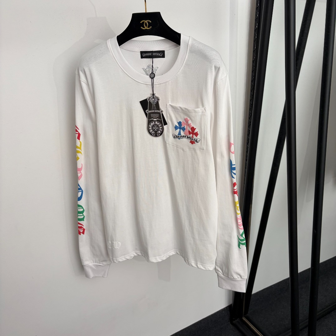크롬하츠 멀티 크로스 포켓 롱슬리브 여성 긴팔티 1383 304 0010 - 헬로우몽 크롬하츠 멀티 크로스 포켓 롱슬리브 여성 긴팔티 1383 304 0010 - 헬로우몽