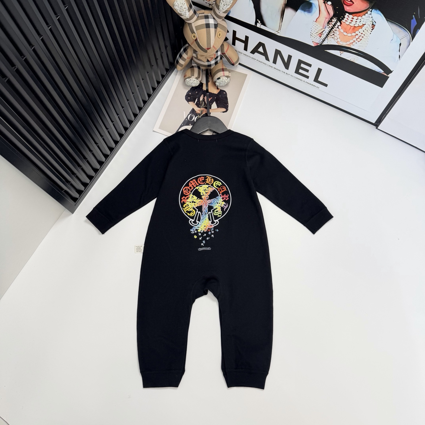 크롬하츠 키즈 로고 프린팅 바디수트 - 헬로우몽
