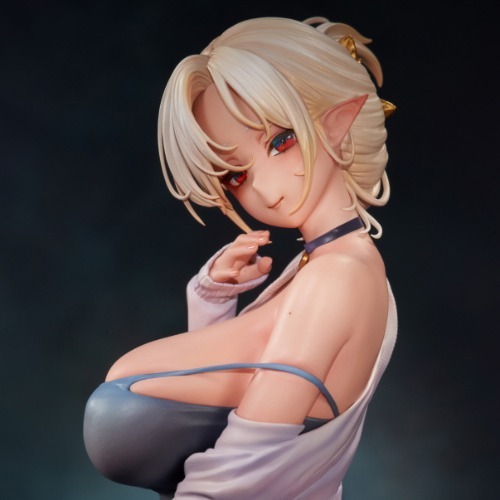 [25년 08월 발매] 하비사쿠라 1/7스케일 피규어 유부녀 엘프 유리에 이색 컬러 Ver. (일반판)