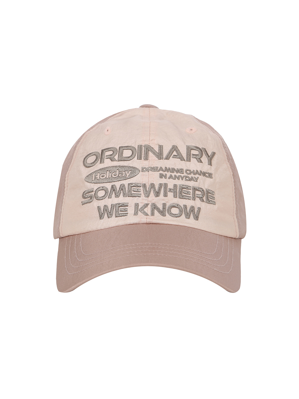 韓国キャップ 小顔 [ORDINARY HOLIDAY] BIG ORDINARY LOGO CAP 韓国直輸入【VARZAR】Stud logo over fit ball cap バザール