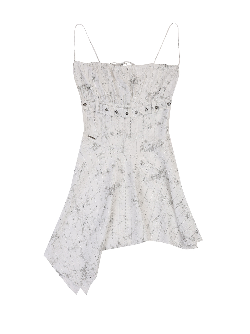 韓国商品/ORDINARY HOLIDAY FLARE SLEEVELESS MINI DRESS FLARE SLEEVELESS MINI DRESS [GRAY] - ORDINARY HOLIDAY