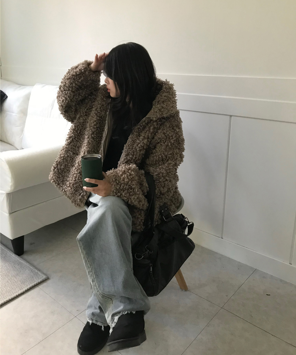써티 부클 오버핏 점퍼 (3color) 상세 이미지 21