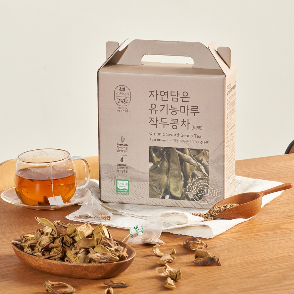 자연담은 유기농 작두콩차 티백 1g X 100개입 - 유기농마루