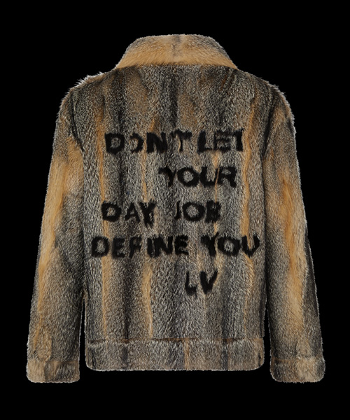 퍼 블루종 위드 LV 레터링