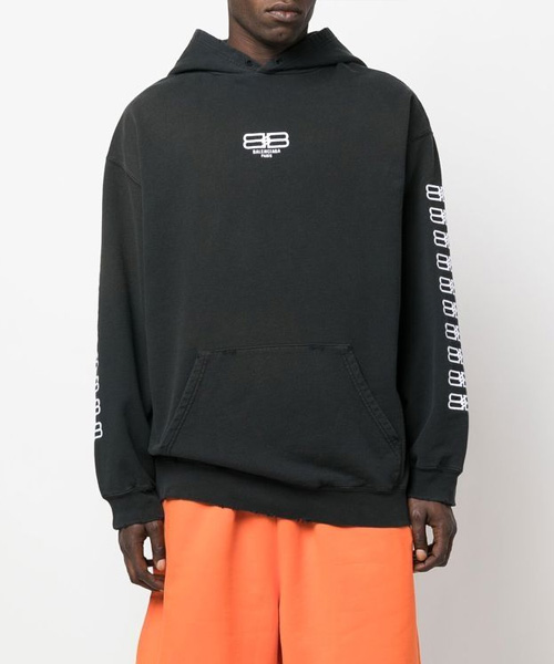 BB 자수 오버사이즈 후드