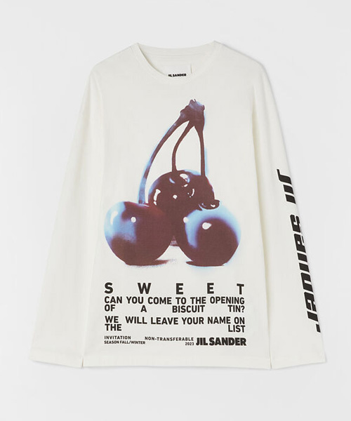 오프 화이트 프린팅 티셔츠