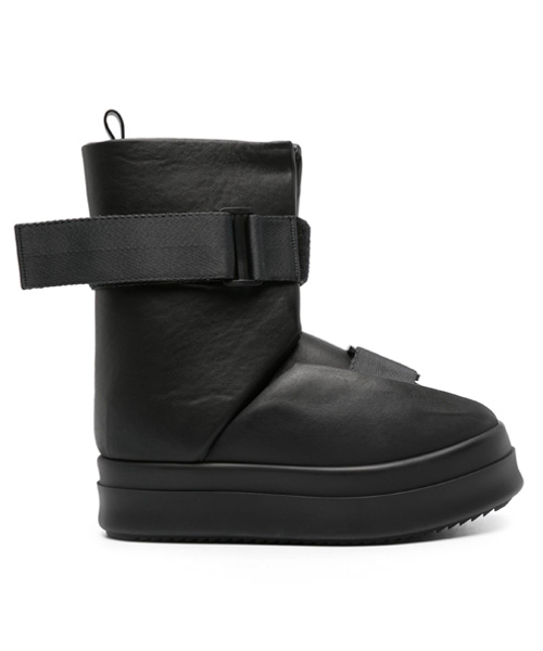 릭오웬스 버클 가죽 앵클 부츠