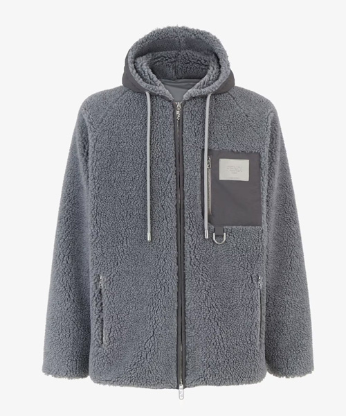 패브릭 스웨트 후드 자켓