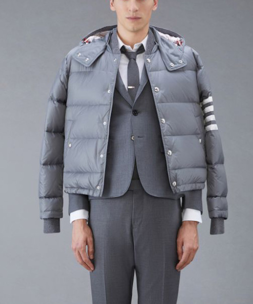 다운필드 매트 나일론 보머 자켓