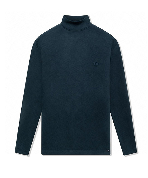 로고 자수 폴라 니트