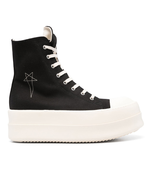 릭오웬스 아일렛 디테일 콘트라스트 토캡 스니커즈