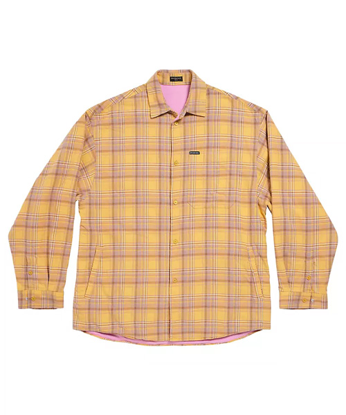 체크 패턴 오버사이즈 셔츠