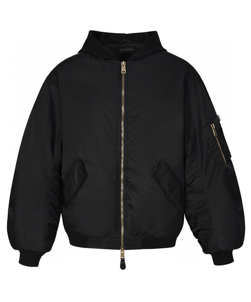 MA-1 후드 집업 블루종