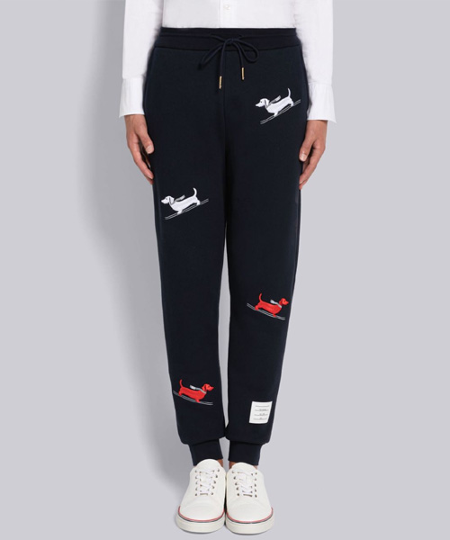 스키 엠브로이더리 루프 백 스웨트 팬츠