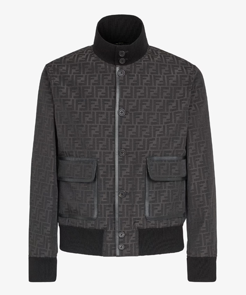 FF 자카드 패브릭 자켓