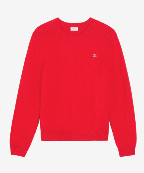 캐시미어 울 크루넥 스웨터