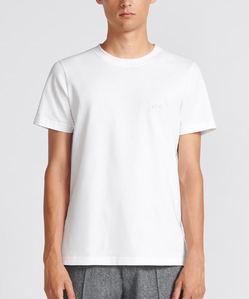 로고 자수 티셔츠