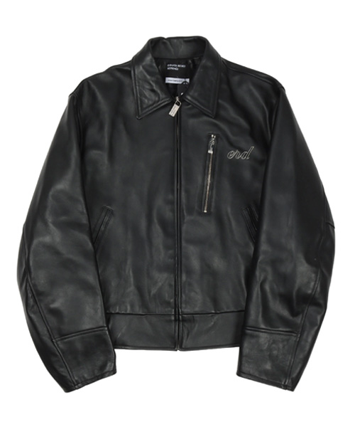 엠브로이더드 가죽 자켓