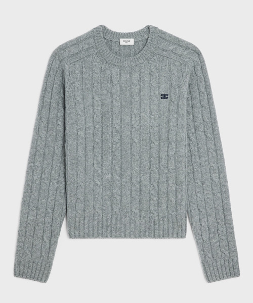 캐시미어 케이블 니트