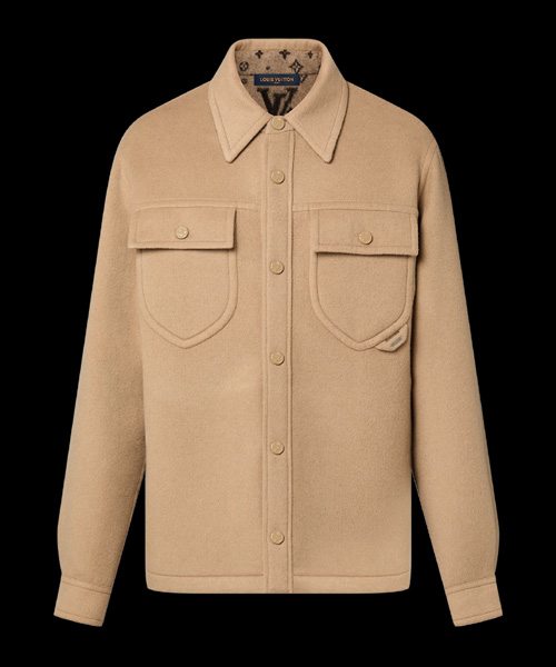 더블 페이스 울 블렌드 오버셔츠 자켓