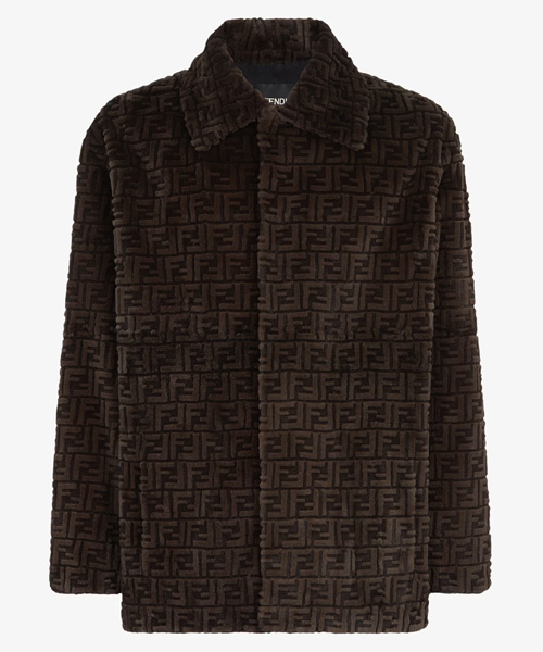 브라운 밍크 코트