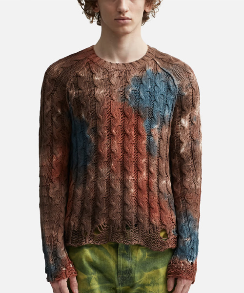 타이 다이 케이블 스웨터