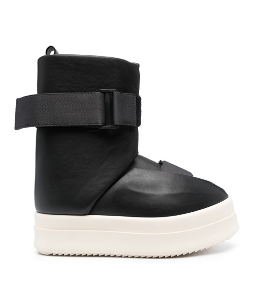 릭오웬스 버클 가죽 앵클 부츠