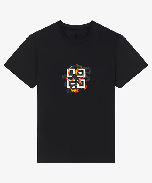 4G 드래곤 프린팅 티셔츠