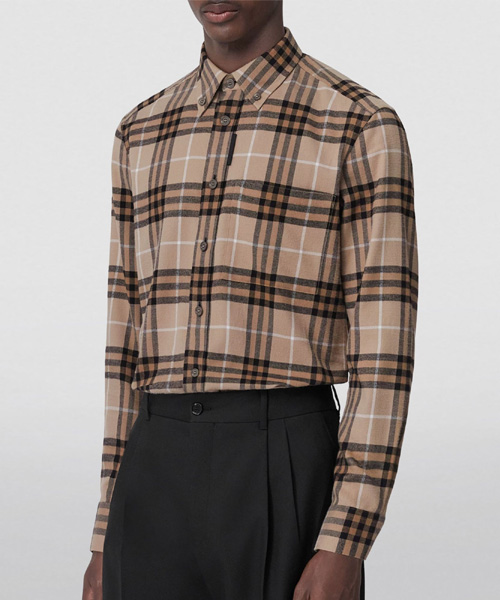 체크 플란넬 셔츠