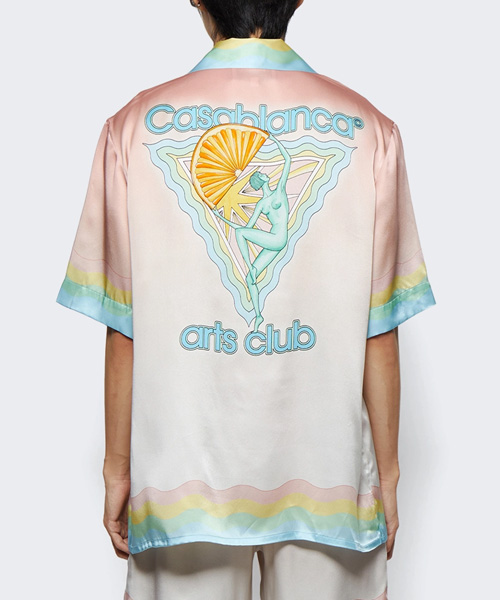 CUBAN COLLAR 실크 셔츠