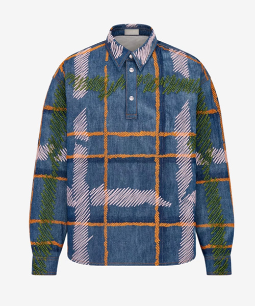 x DENIM TEARS체크 코튼 셔츠
