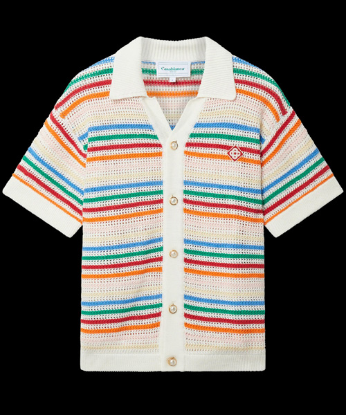 레인보우 니트 셔츠
