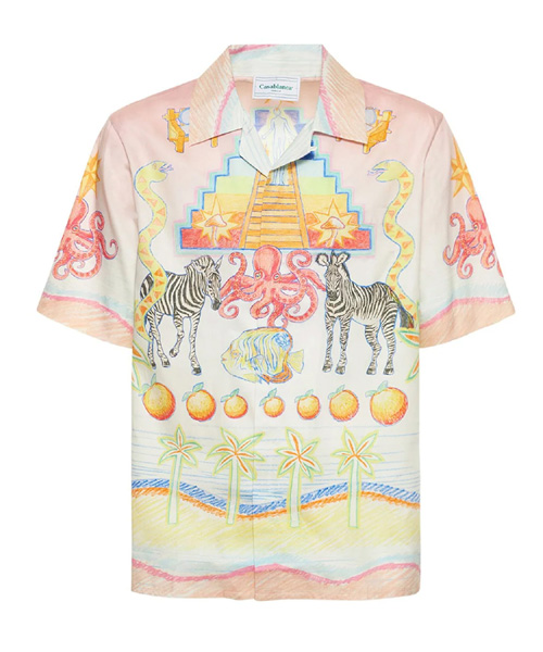 L`ARBRE DE VIE 실크 셔츠