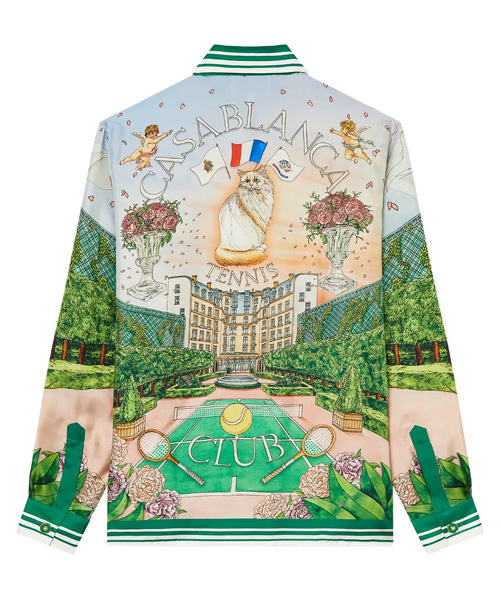 TENNIS CLUB PRIVE 실크 셔츠