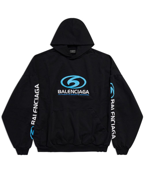 서퍼 로고 프린팅 코튼 후디