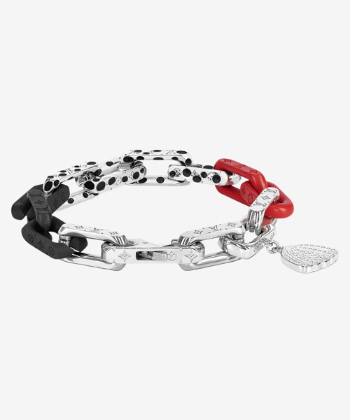 야요이 쿠사마 모노그램 체인 팔찌