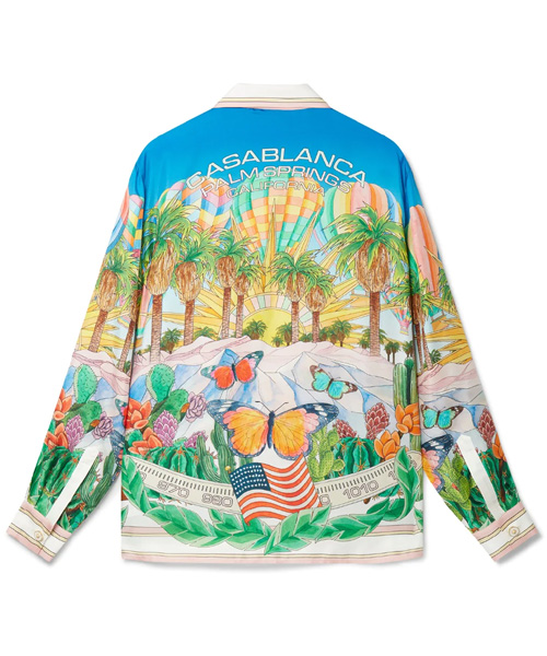 PSYCHADELIC CUBAN COLLAR 실크 셔츠