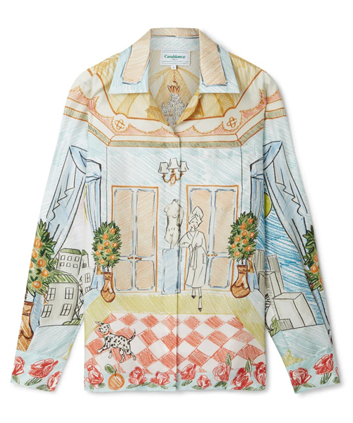 L`APPARTEMENT DE REVE 실크 셔츠