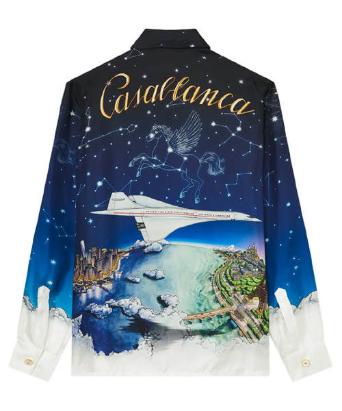 VOL DE NUIT 실크 셔츠