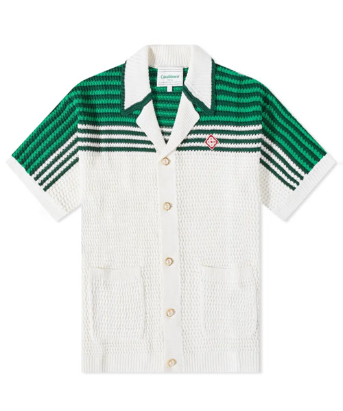 CROCHET 테니스 니트 셔츠