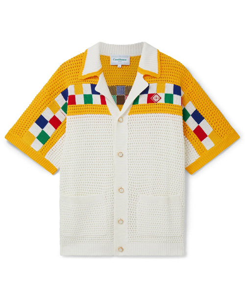 CROCHET 니트 셔츠