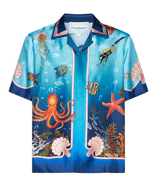 FOND MARIN 실크 셔츠