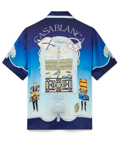 PLACE VENDOME 실크 셔츠