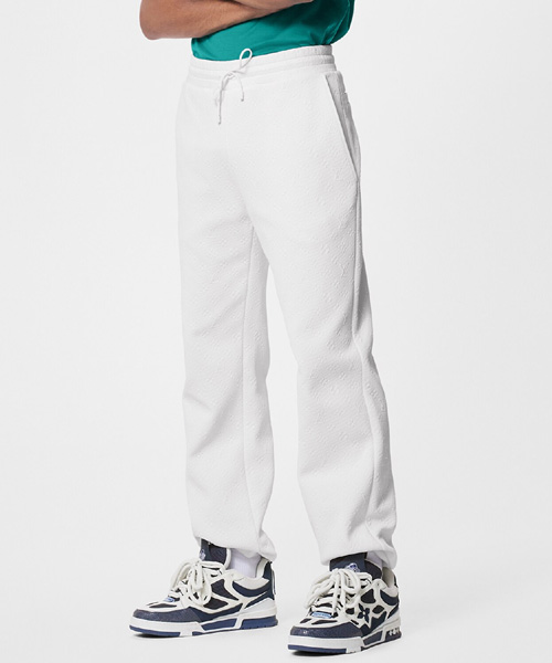 LVSE 모노그램 플리스 조거 팬츠