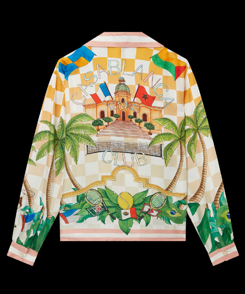 테니스 클럽 실크 셔츠