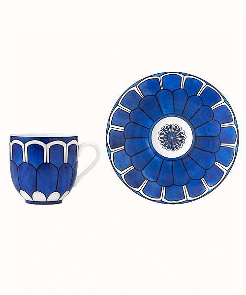 이그조틱 블루 찻잔 세트