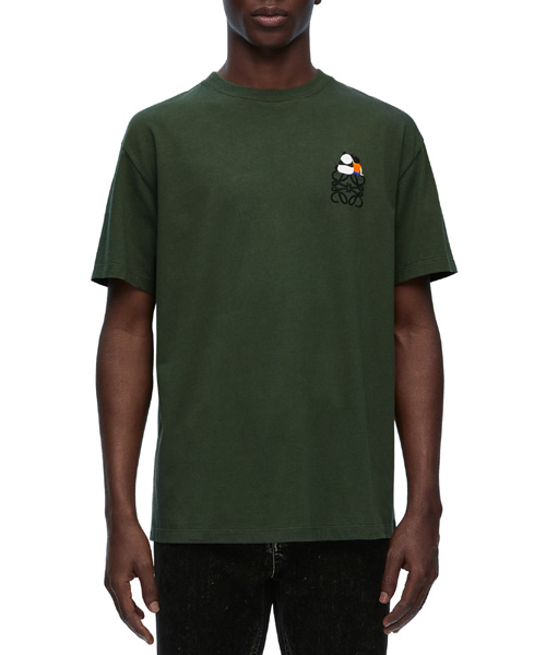 로고 자수 반팔 티셔츠