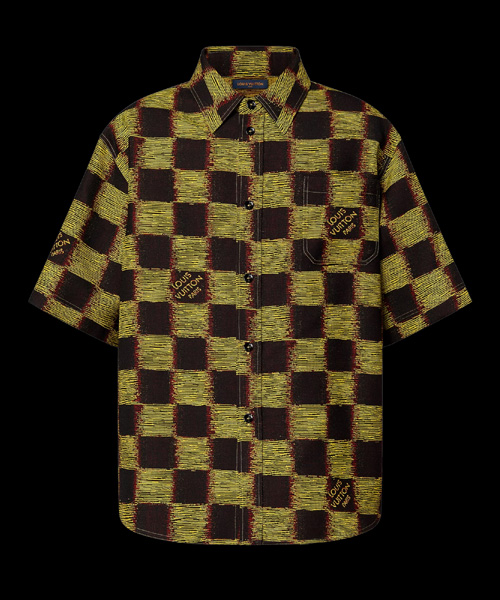 다미에 울 셔츠