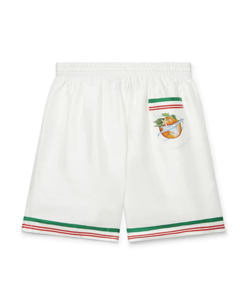 ORBITE AUTOUR DE L`ORANGE 실크 팬츠