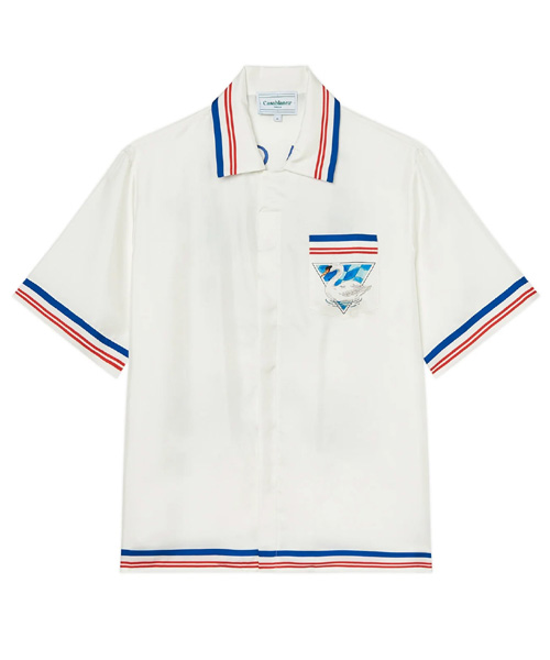 CASABLANCA PAR AVION 실크 셔츠